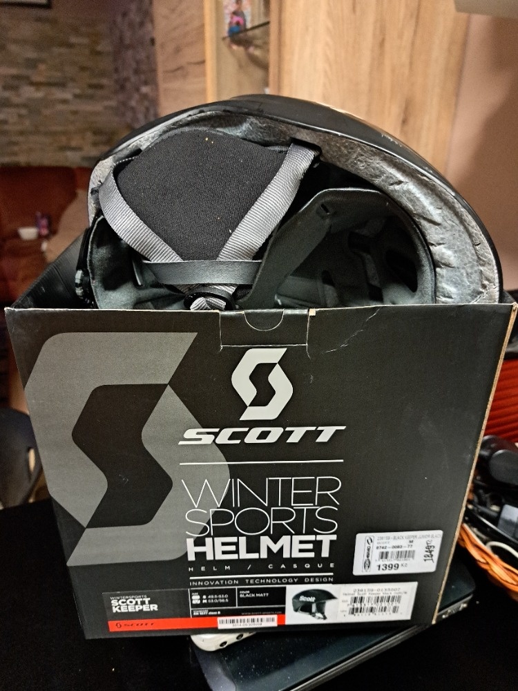 SCOTT LYŘAŘSKÁ HELMA M 53 - 56,5 ČERNÁ - 2