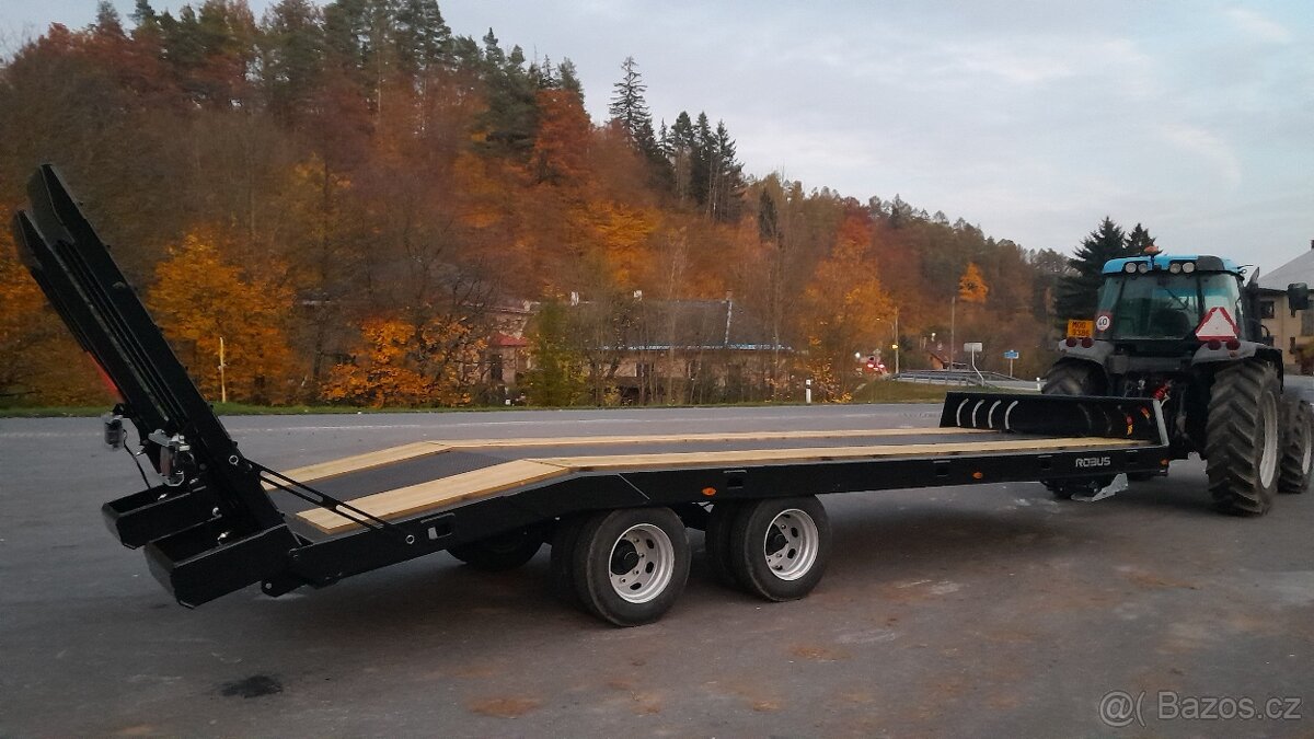 Traktorový návěs,Přepravník strojů,Podvalník,Přívěs,Vlek 16t - 2