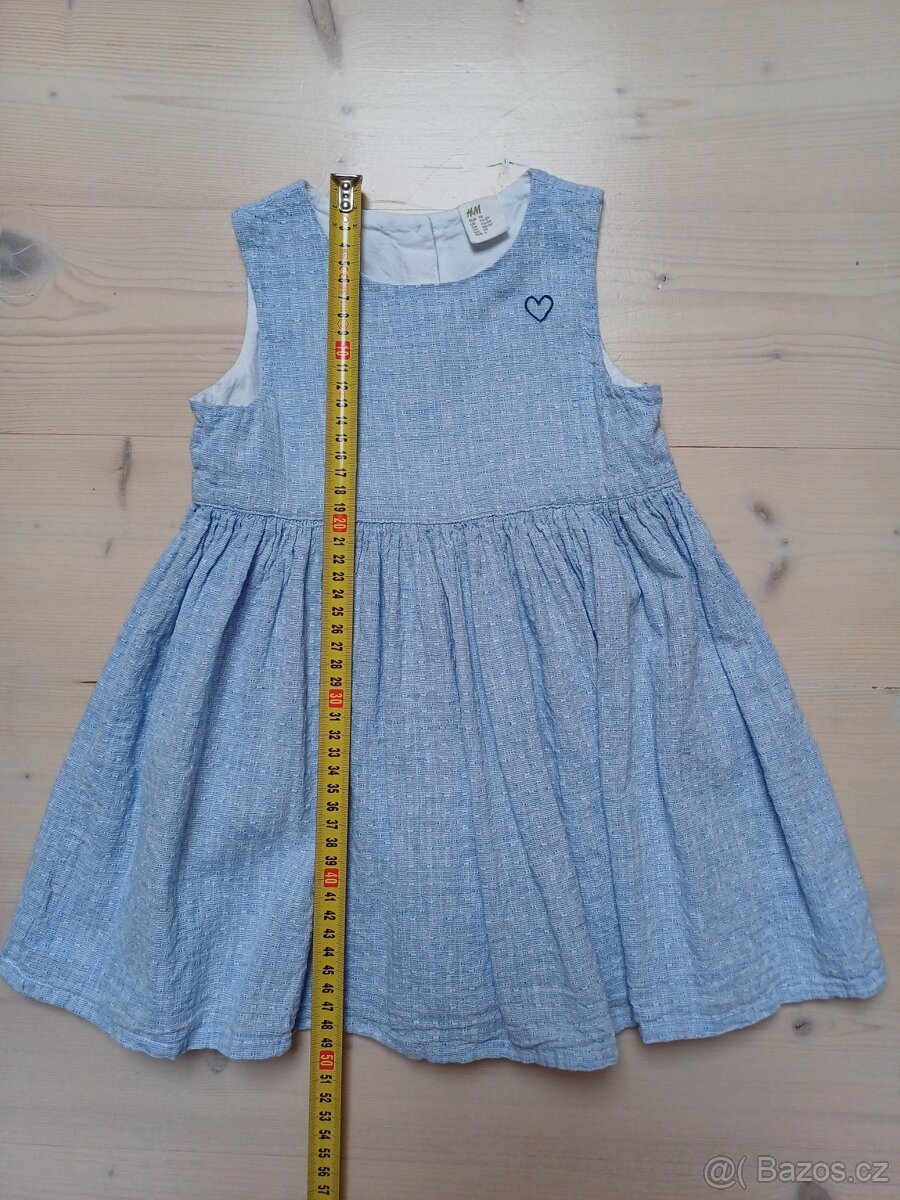 Modré šaty vel 92 - 2