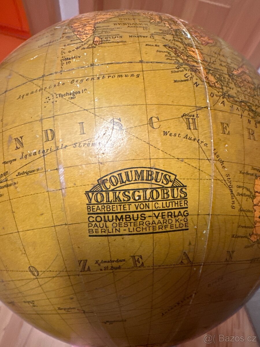 Starožitný globus - 2