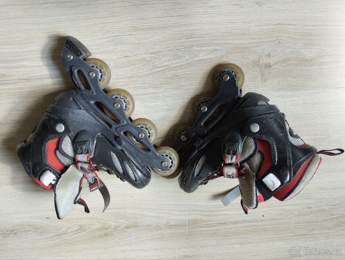 In - line brusle dětské, stavitelná vel. 33-35 - 2