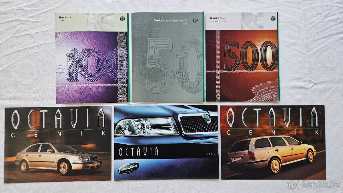 Škoda Octavia prospekty, návody k obsluze, ceníky, atd. - 2