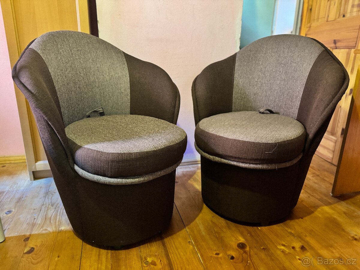 2 x křeslo s úložným prostorem - 2