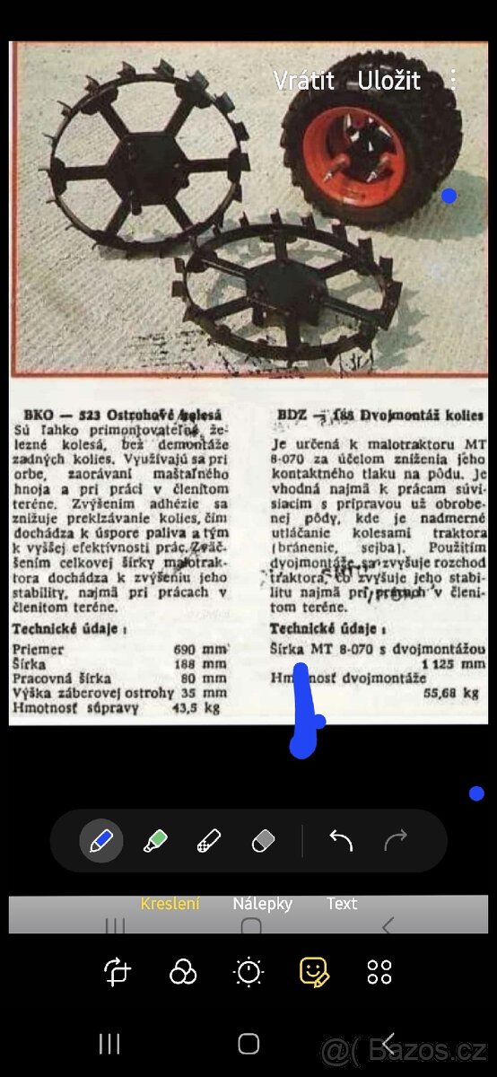 orebná kola návleky - 2