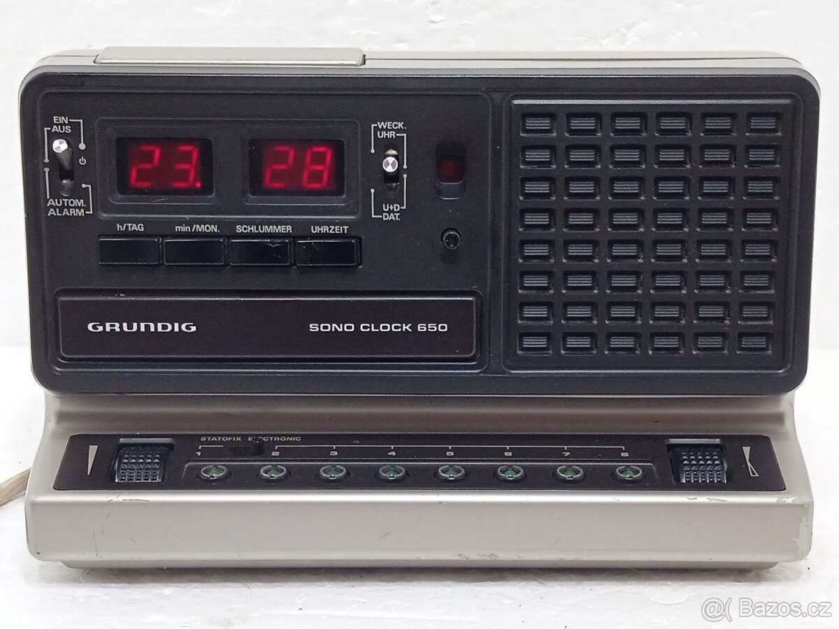 GRUNDIG Sono Clock 650 Retro radiobudík - 2