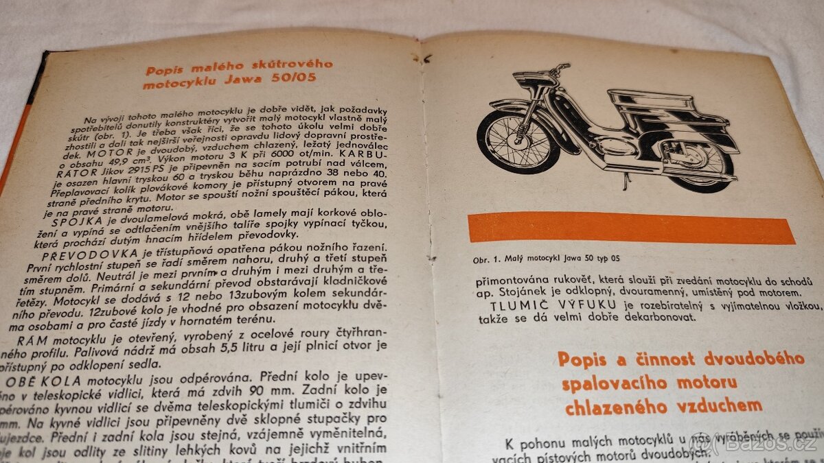 Učebnice řidiče mopedu a malého motocyklu – veteránská kniha - 2