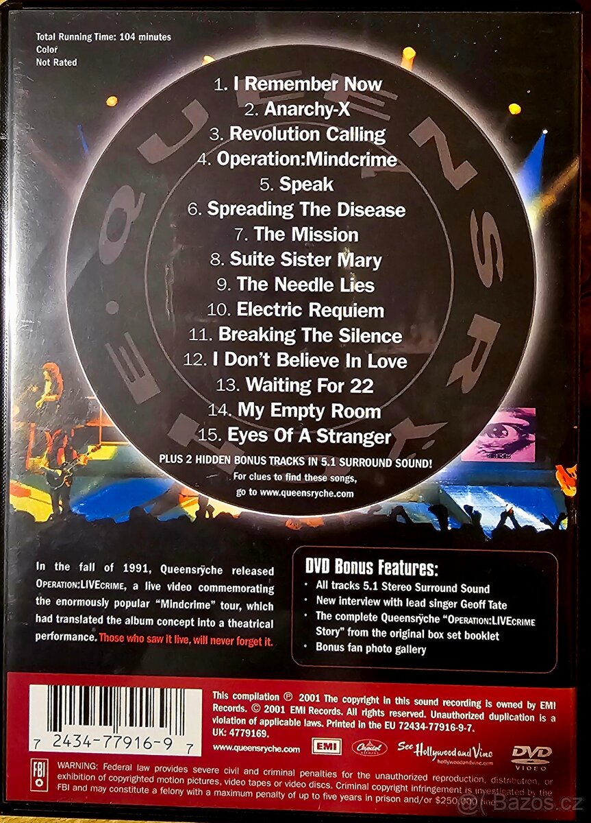 QUEENSRYCHE - Operation: Livecrime. - 2