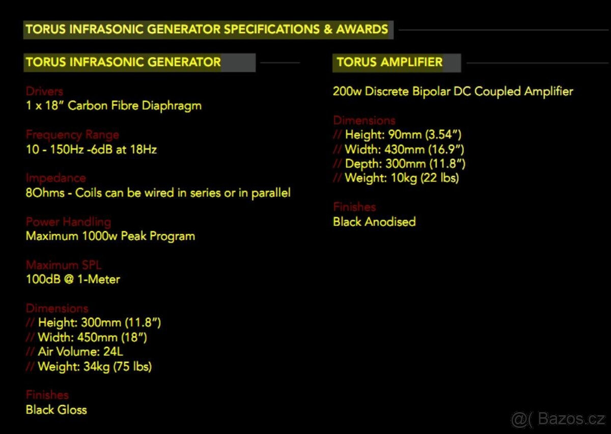 WILSON BENESCH TRINITY + TORUS - 10Hz - 80KHz ULTRAHIGHEND - 2