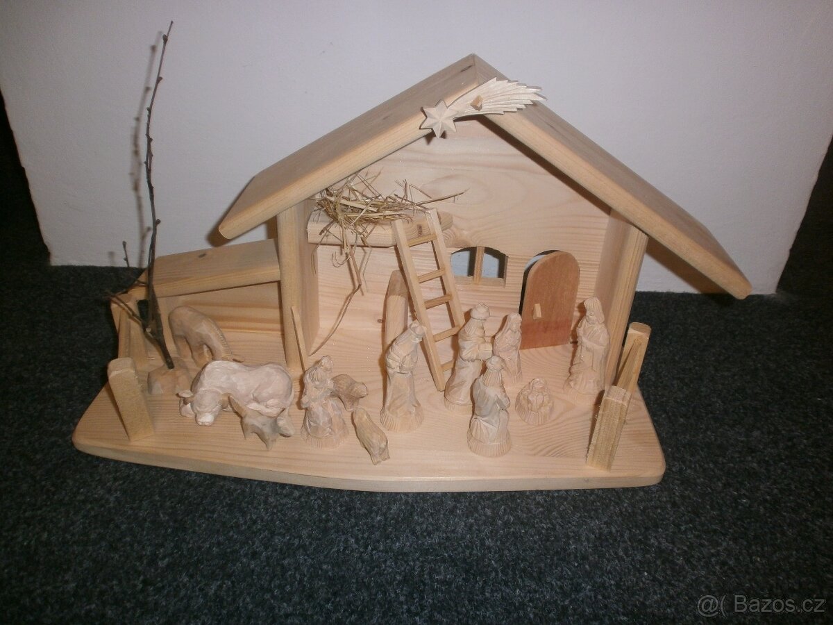 Český dřevěný betlém 14B2 - 2