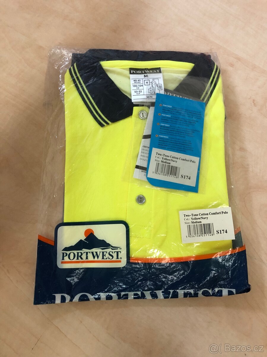 Reflexní pracovní polokošile Portwest velikost M - 2