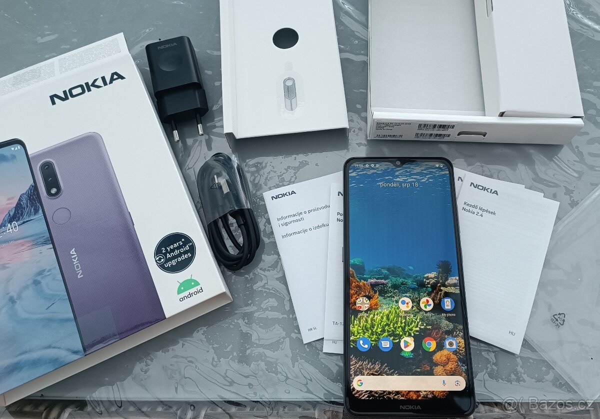 Nový mobilní telefon Nokia 2.4 - nepoužitý, kompletní balení - 2