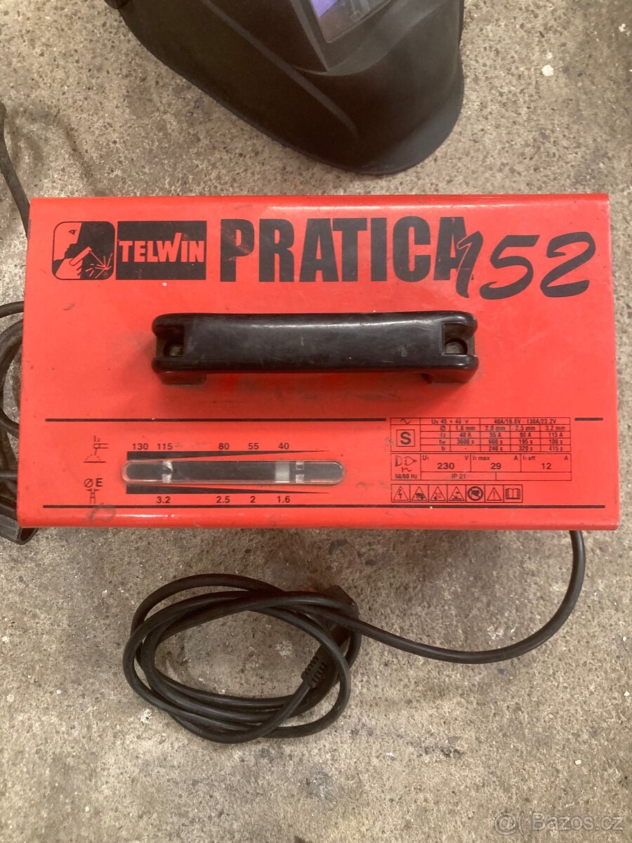 Svářečka Telwin Pratica 152 Turbo + samostmívací kukla (set) - 2