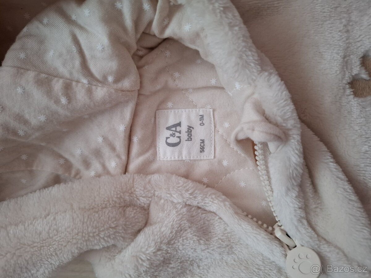 Chlupatý overal pro novorozence CaA - 2