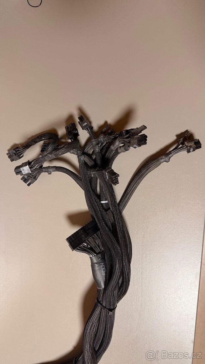 EVGA SuperNOVA 1600 P+ 1600W Platinum, MB + 8x VGA - 2