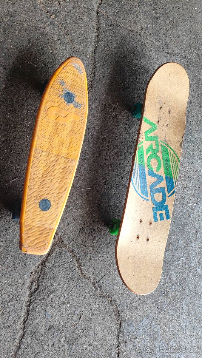 Vintage skateboard CS a moderní Arcade - 2