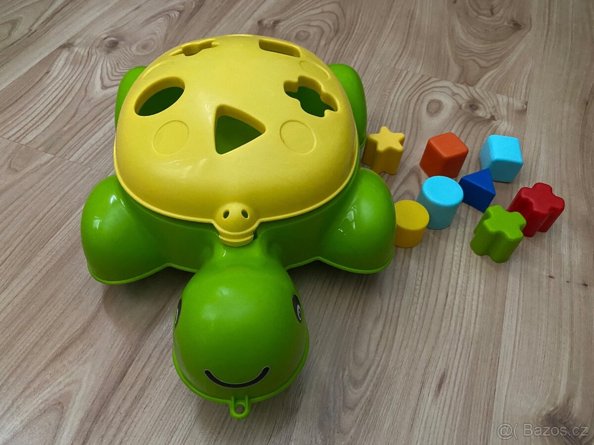 Želva s kostičkami Fisher Price - určování tvarů - 2