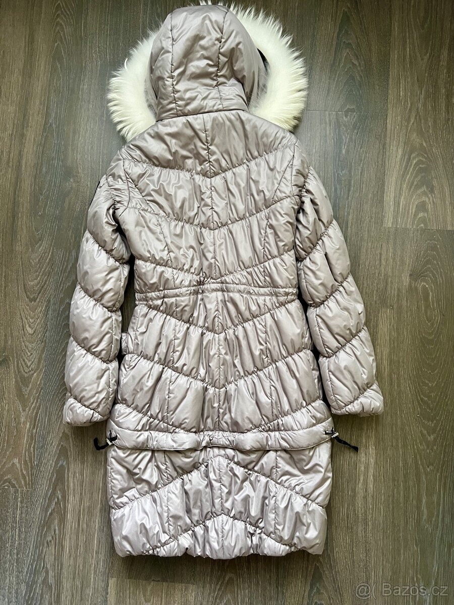 Dámská šedá bunda Infinite s pravou kožešinou - 2