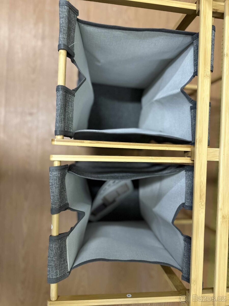 Bambusový koš na prádlo – 2 koše - 2