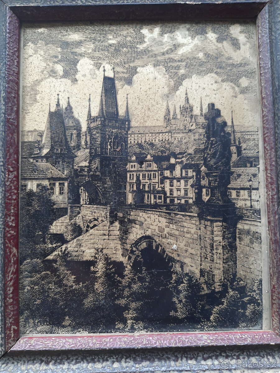 Starý obraz rytina - 2