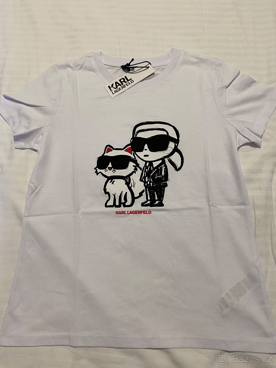 Karl Lagerfeld dámské triko bílé - 2