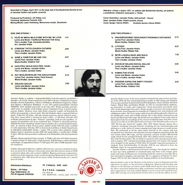 LP JAROSLAV HUTKA-Pravděpodobné Vzdálenostiorig. - 2