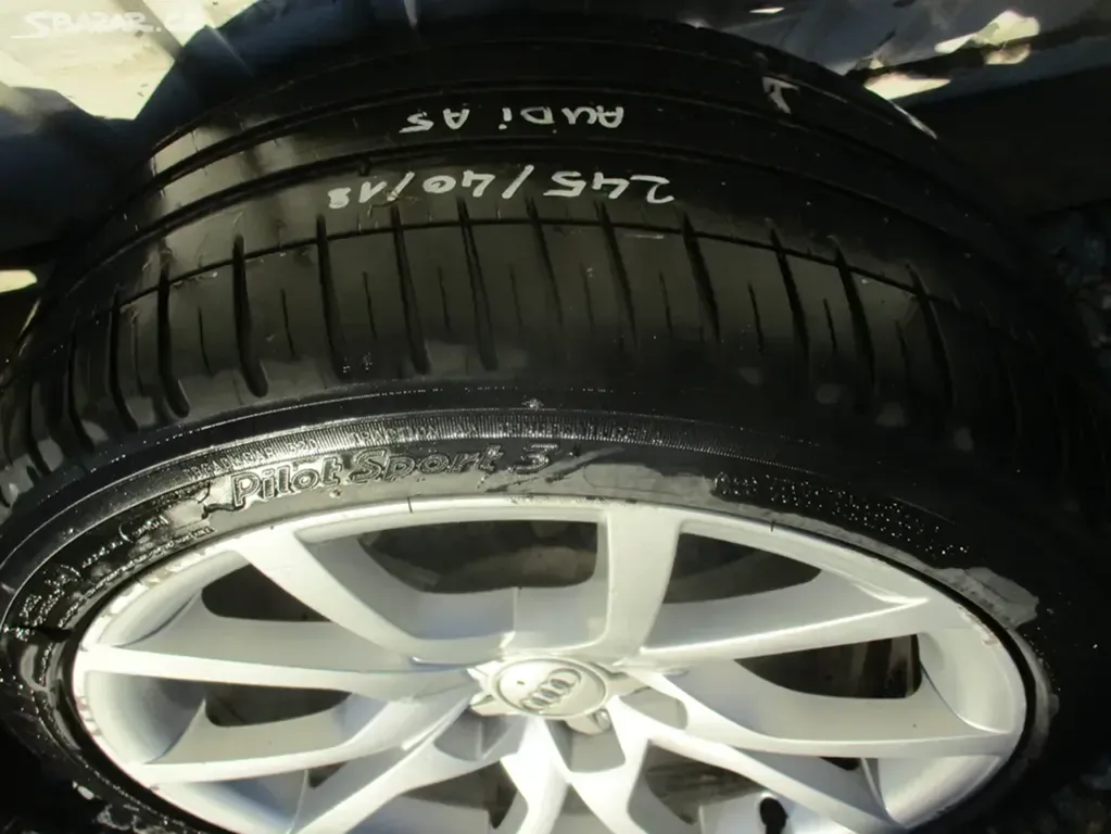 ALU kola AUDI A5/6 8,5X18 ET29 s pneu 245/40 ZR18 - 2