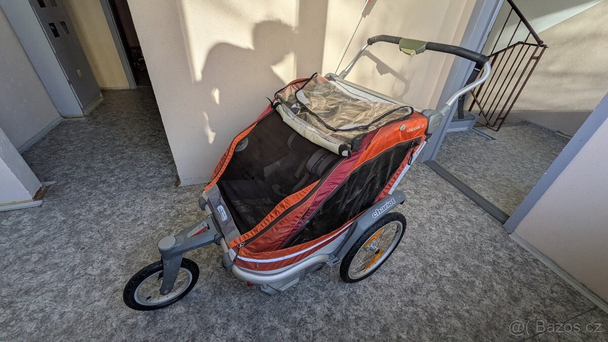 vozík pro dvě děti - chůze/běh/kolo - 2
