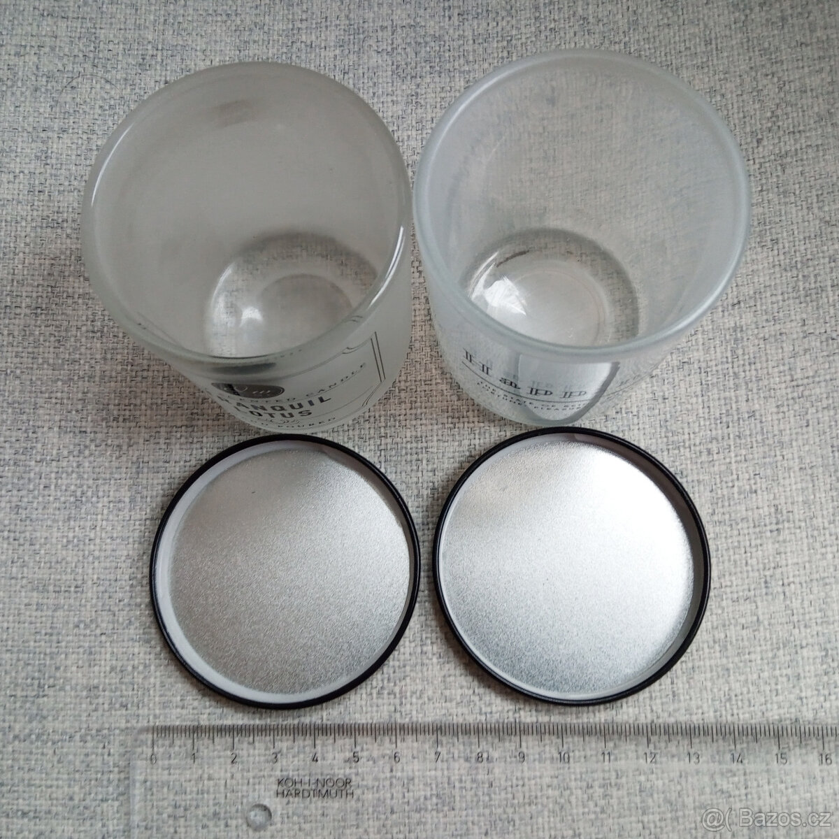 Sada dvou skleniček z matného skla - 2