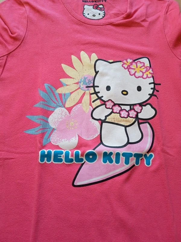 Delší tričko s Hellou Kitty vel. 98/104 - 2