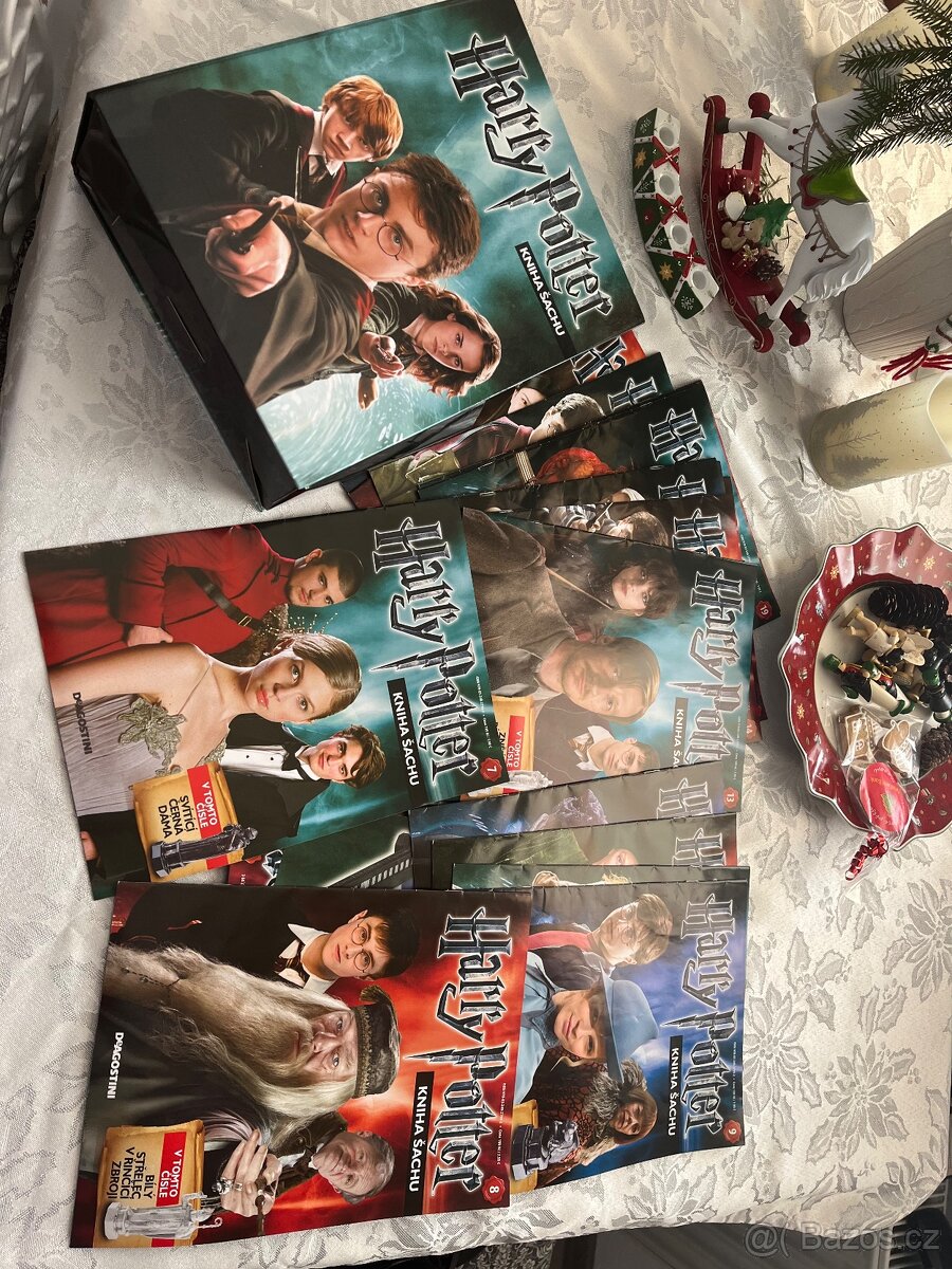 Šanon s časopisy Harry Potter - 2