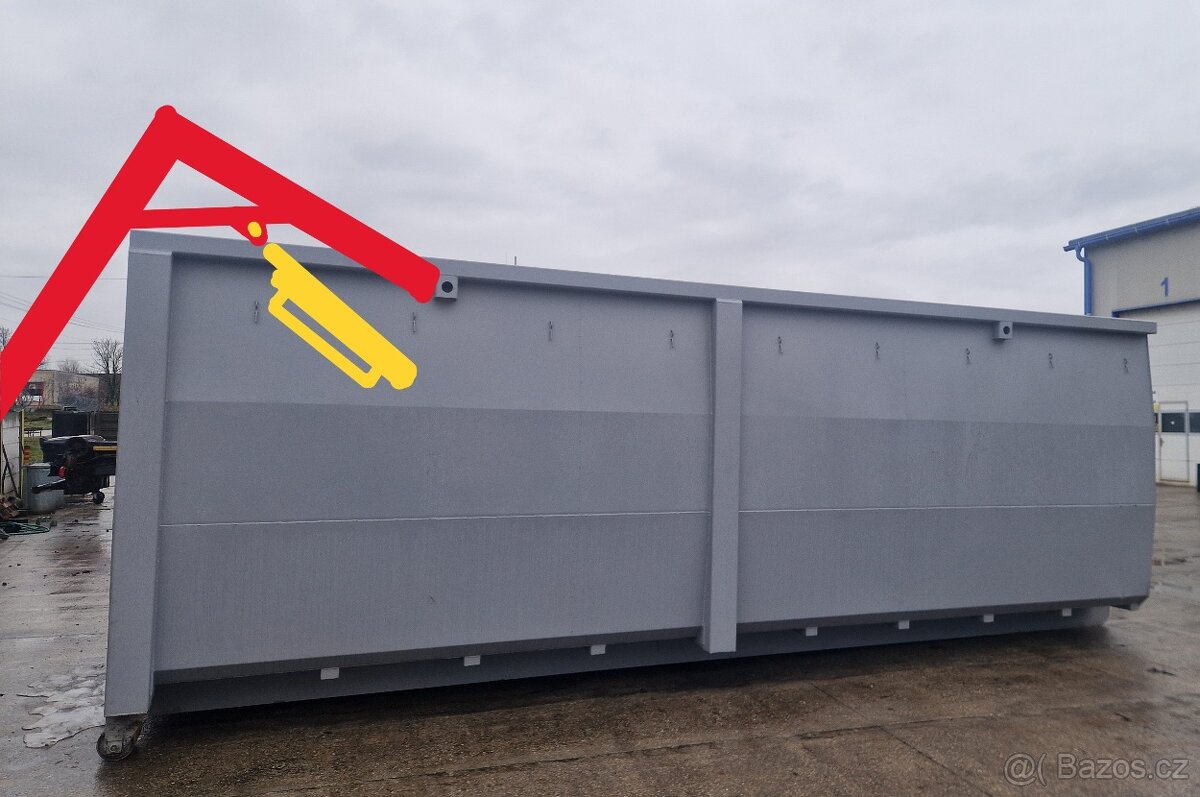 Predám kontajner na hákový nosič 37 m3 - 2