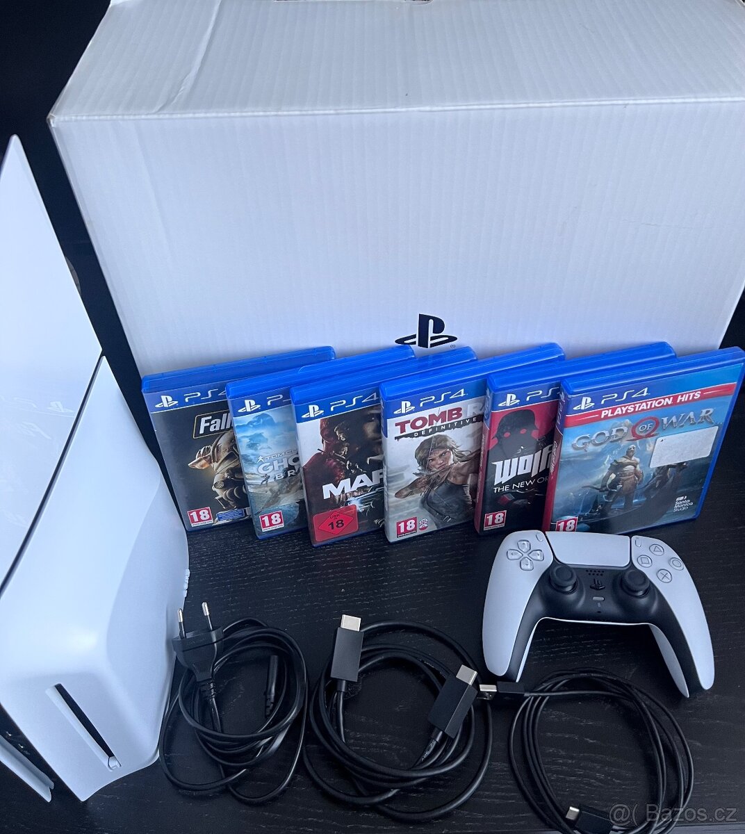 PS5 Slim 1TB s mechanikou v záruce + 6 her - 2