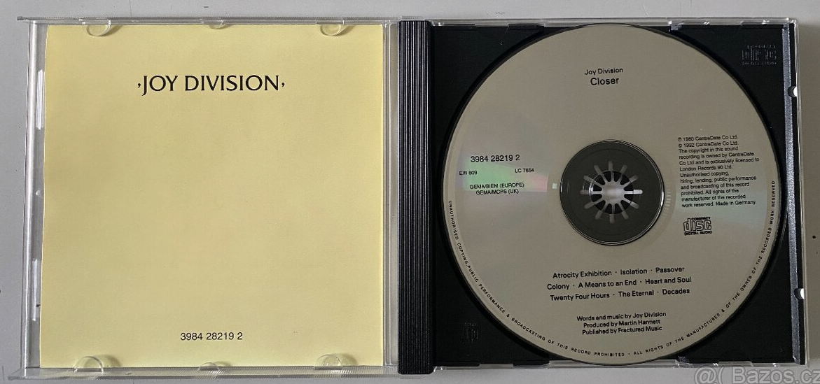 CD Joy Division - Closer - 2