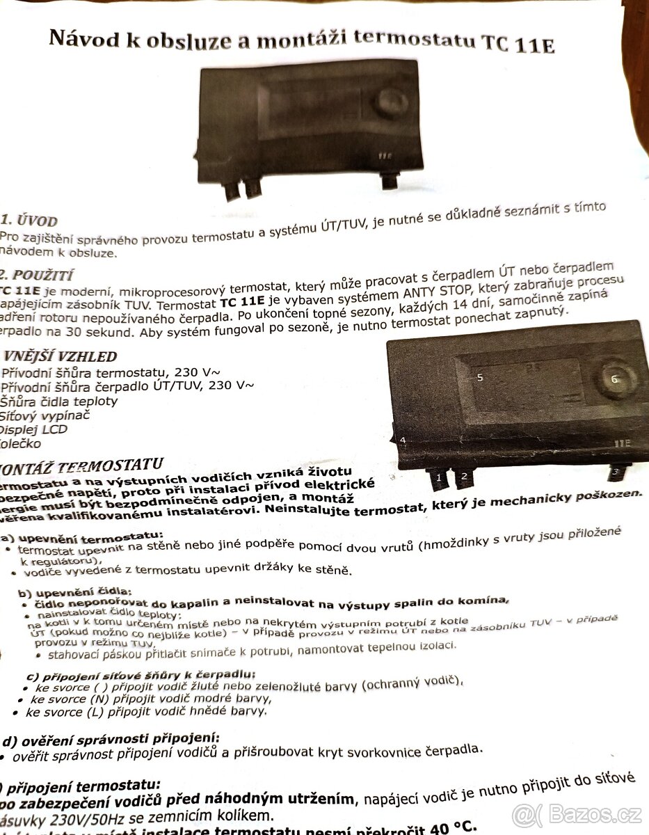 Termostat TC 11E - 2