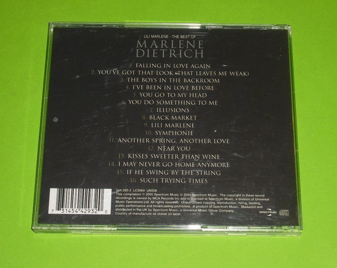 CD - Marlene Dietrich - The best of - Lili Marlene - 2