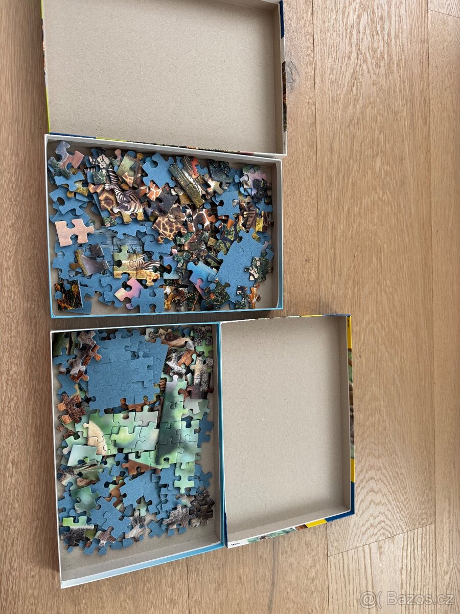 2x Ravensburger Puzzle zvířata 100%stav - 2