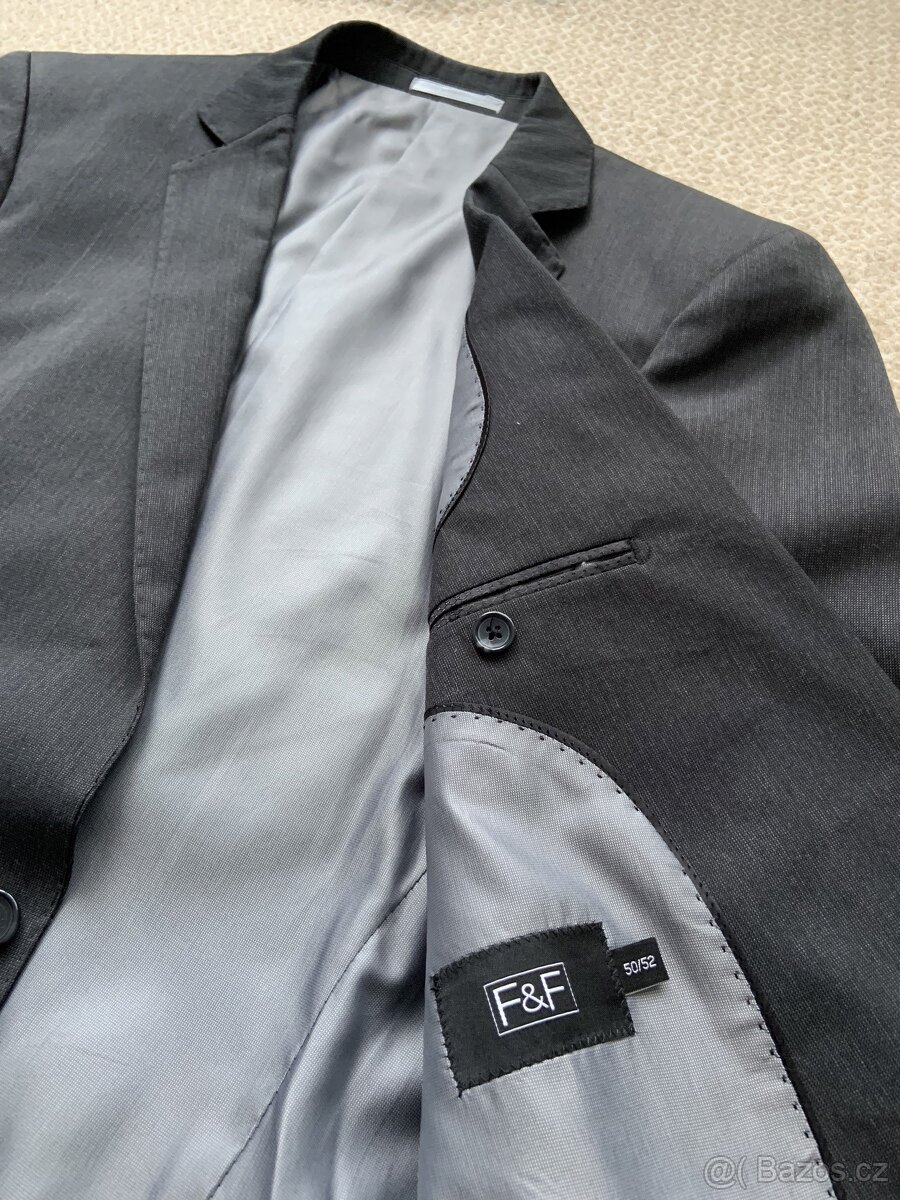Oblek tmavo sedy - 2
