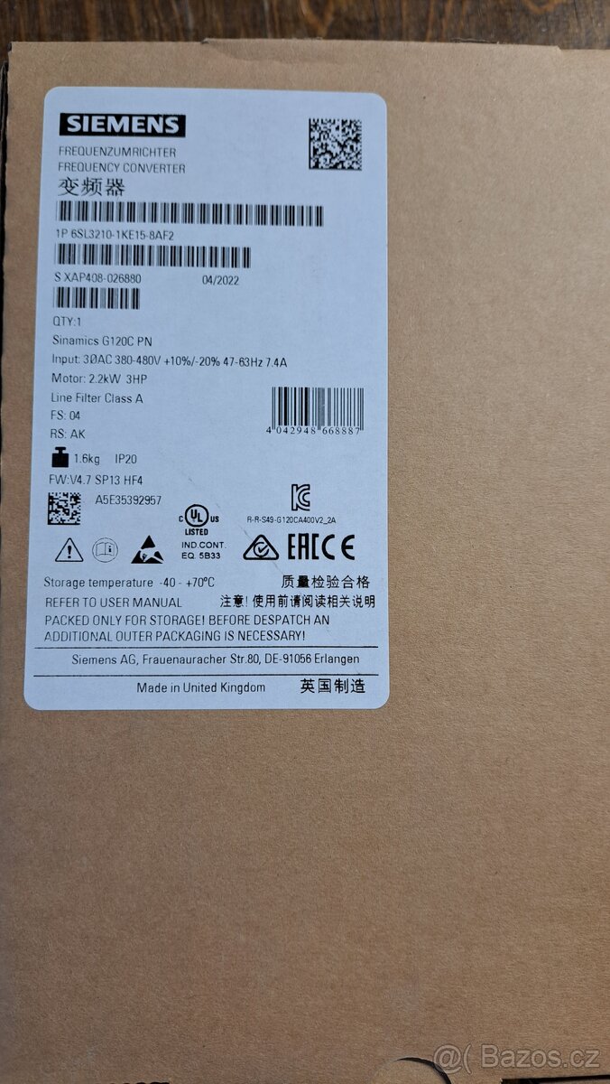 VFD, jistice, stykace Siemens - 2