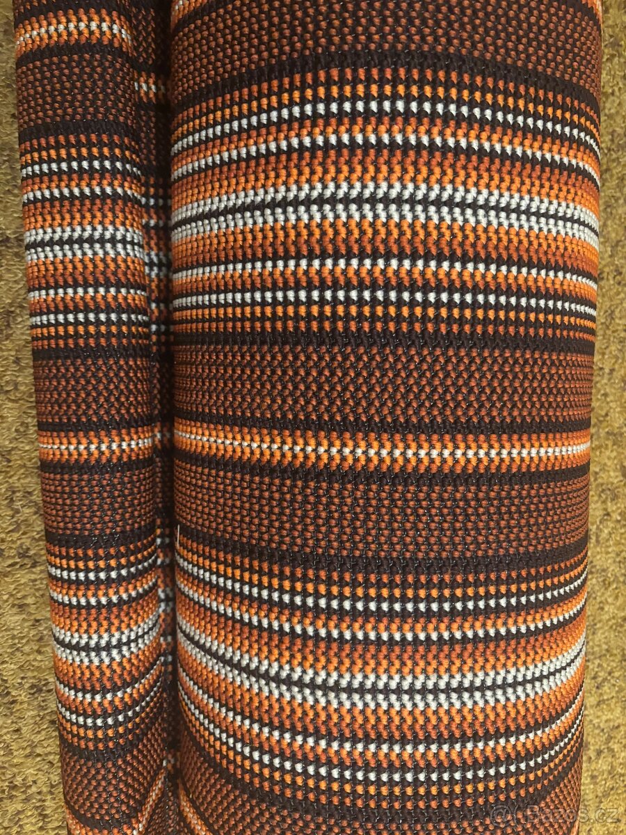 Retro pruhovaný koberec běhoun - 2