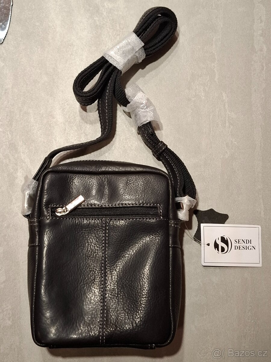 Pánská kožená taška Sendi design - 2