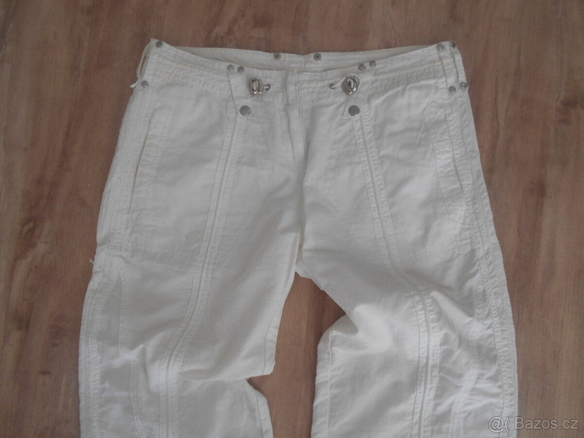 BÍLÉ 2/4 KALHOTY VEL. S 36 - 2