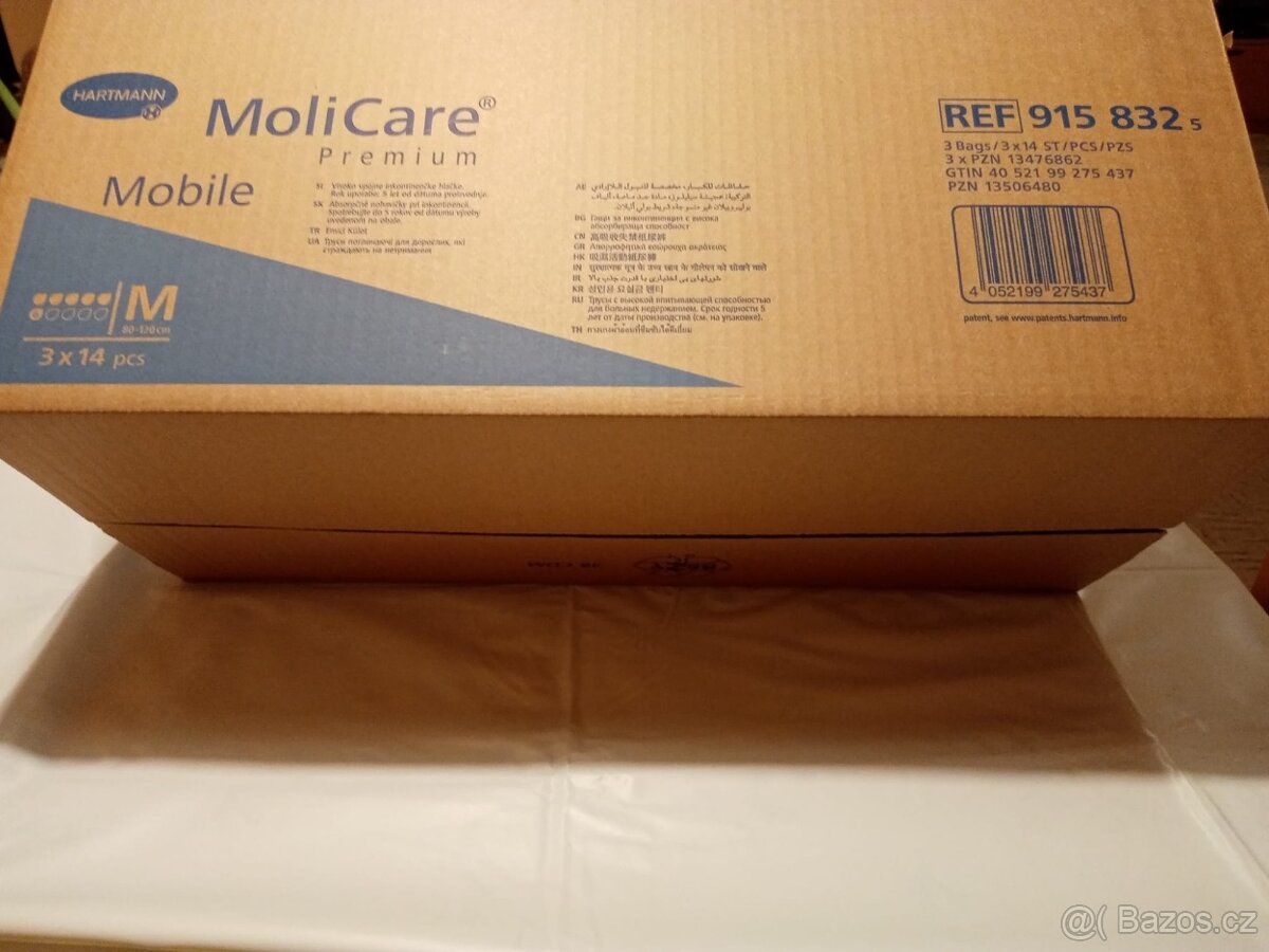 Moli care Premium Mobile vel. M 14 ks - 6 balíků - 2