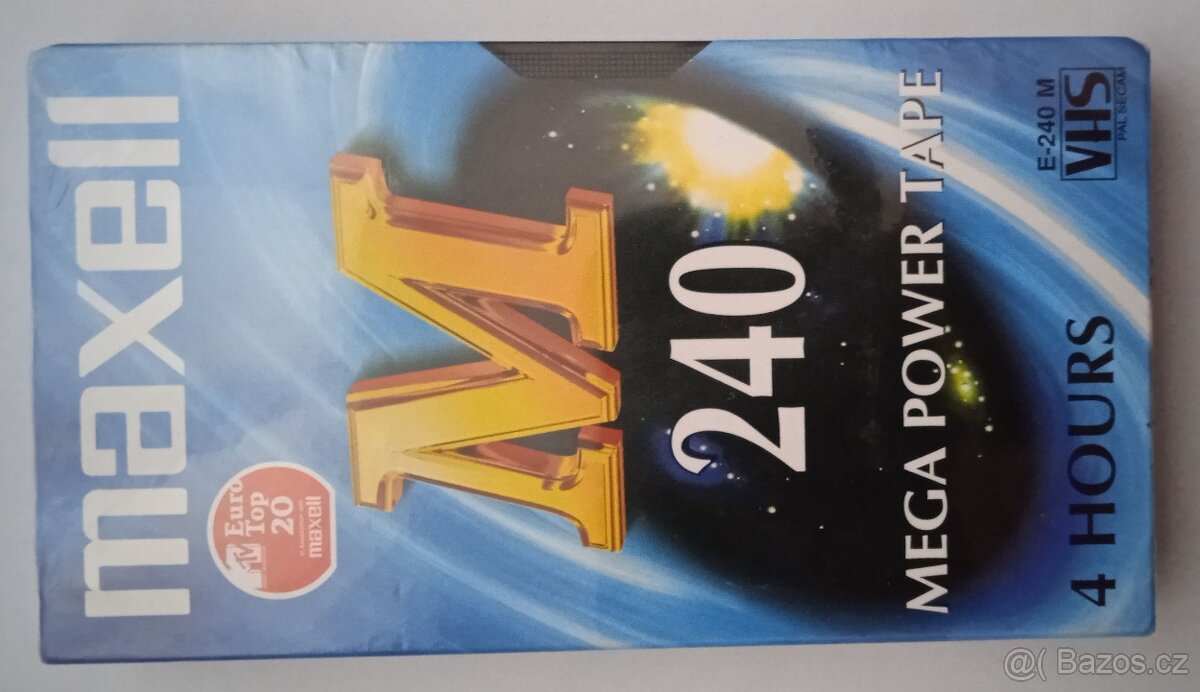 VHS MAXELL - videokazety NOVÉ - 2