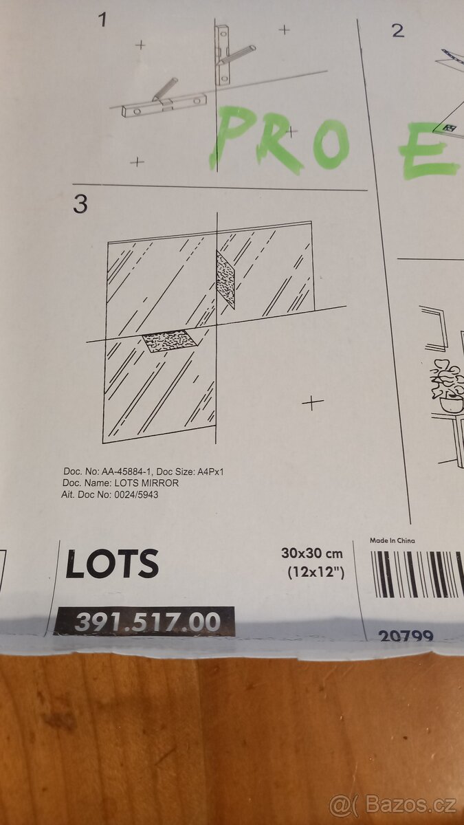 Čtvercová zrcadla 30 x 30 cm - 2