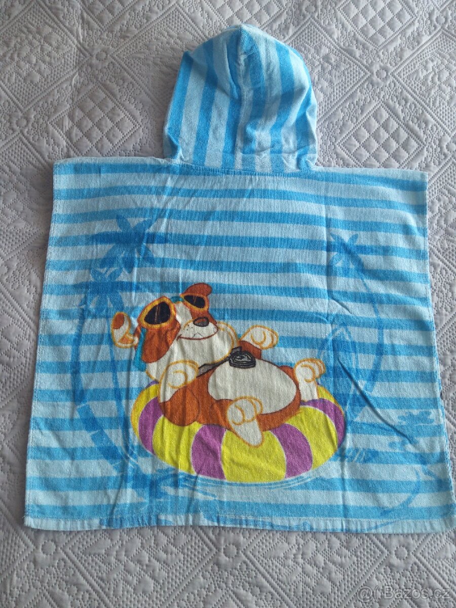 Plážová osuška s kapucí pro děti - 2