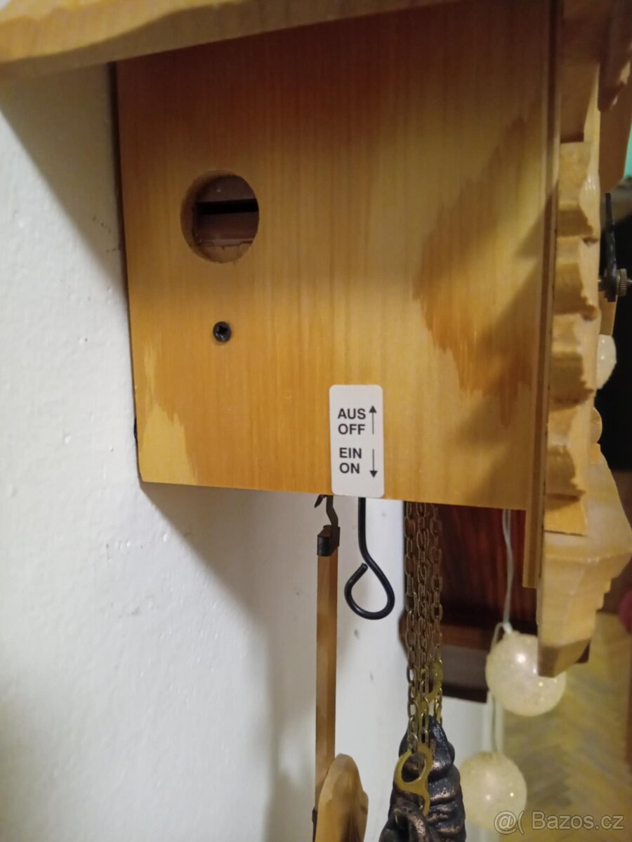 Kukačkové hodiny půlové-August Schwer, ruční výroba - 2