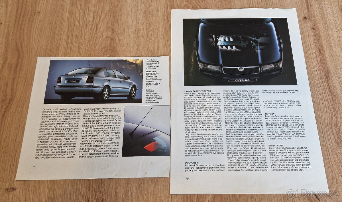 Prospekt Škoda Octavia I - 2