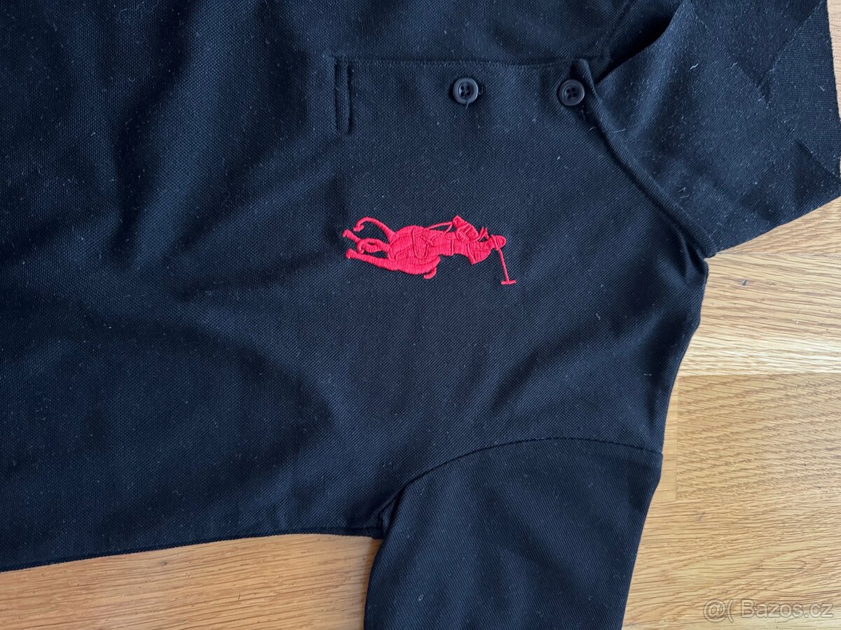 Tričko černé s límečkem Polo, vel. 8let - 2