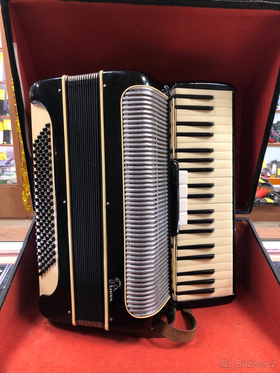 Prodám akordeon Ligna – 120 basů (po renovaci) - 2