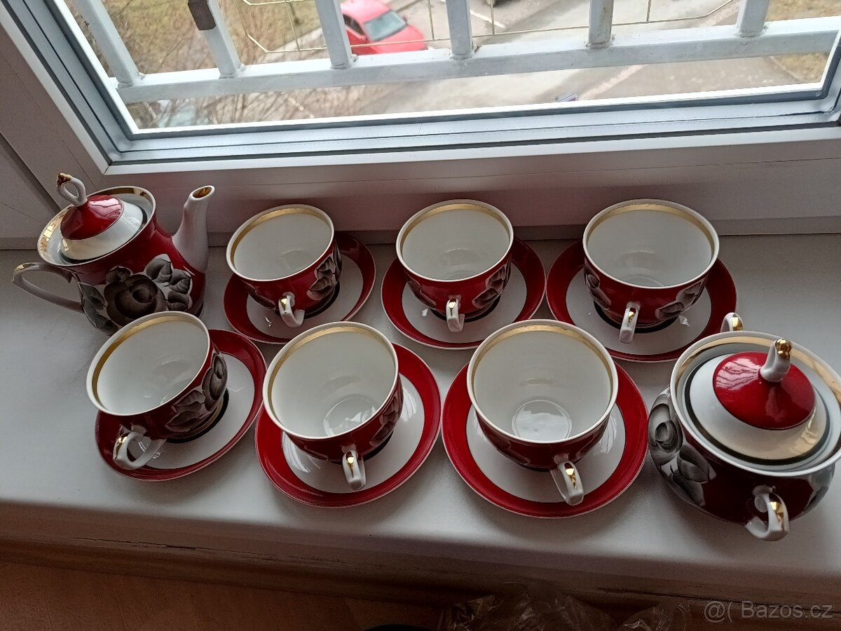 Čajový porcelánový servis SSSR - 2